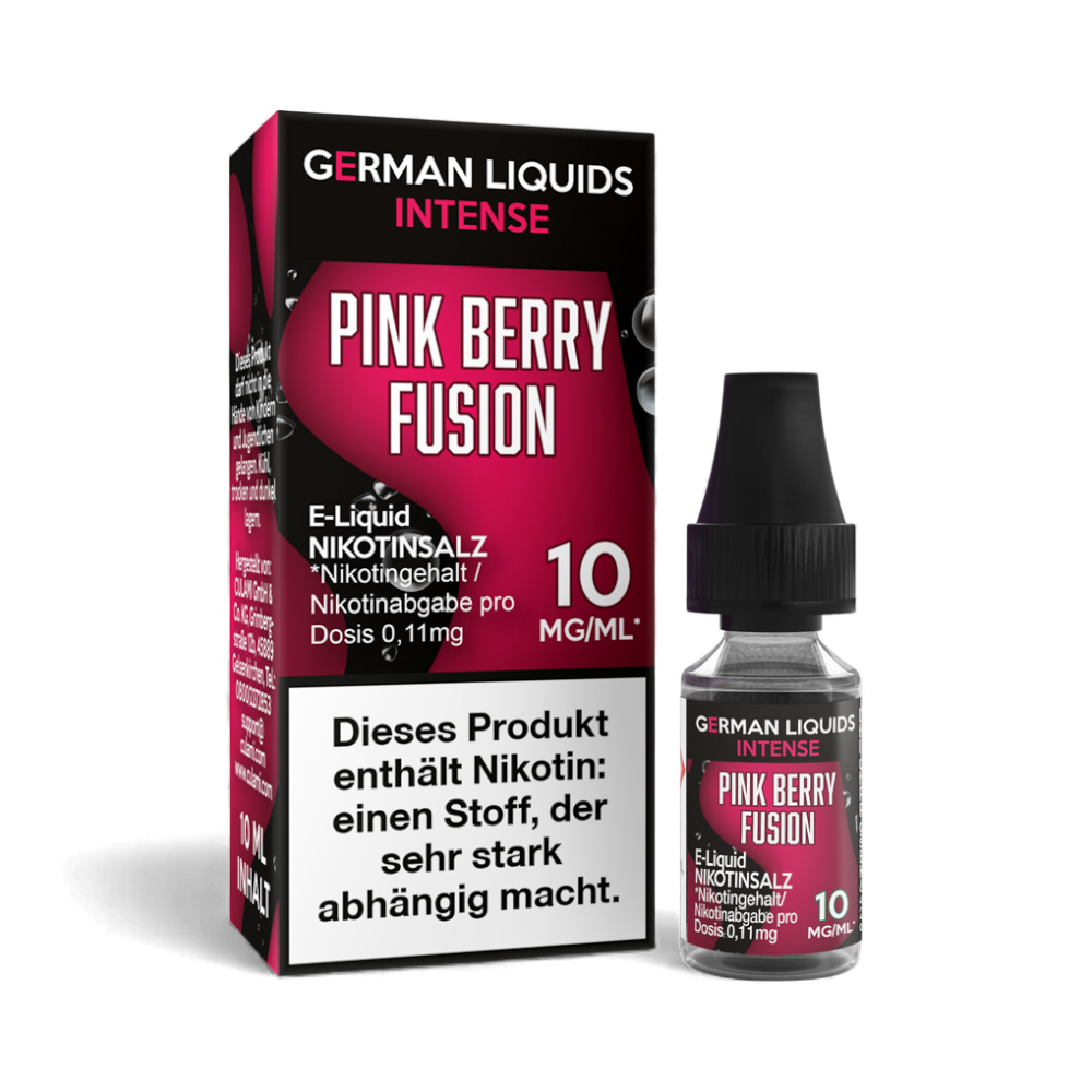 German Liquids Intense - Pink Berry Fusion - Nikotinsalz Liquid 10mg