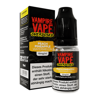 Vampire Vape Nikotinsalz - Peach Pineapple Watermelon - Liquid 10mg 10ml  C