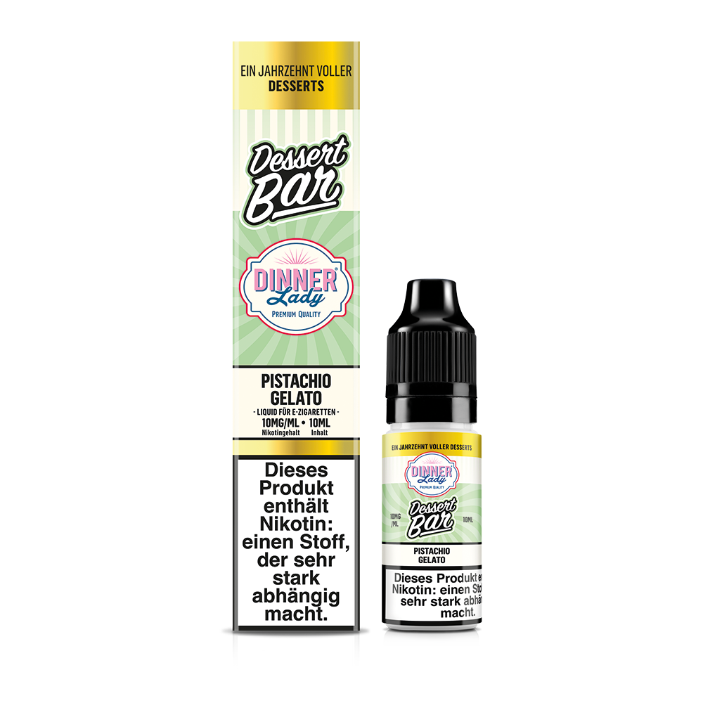 Dinner Lady Nikotinsalz Pistachio Gelato 50/50 10ml Liquid 10mg Dinner Lady Nikotinsalz Pistachio Gelato 50/50 10ml Liquid 10mg