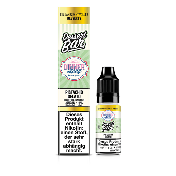 Dinner Lady Nikotinsalz Pistachio Gelato 50/50 10ml Liquid 20mg Dinner Lady Nikotinsalz Pistachio Gelato 50/50 10ml Liquid 20mg