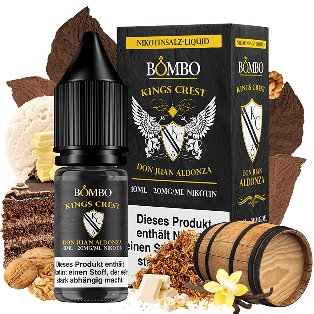 Kings Crest Nikotinsalz - Don Juan Aldonza - 20mg Kings Crest Nikotinsalz - Don Juan Aldonza - 20mg