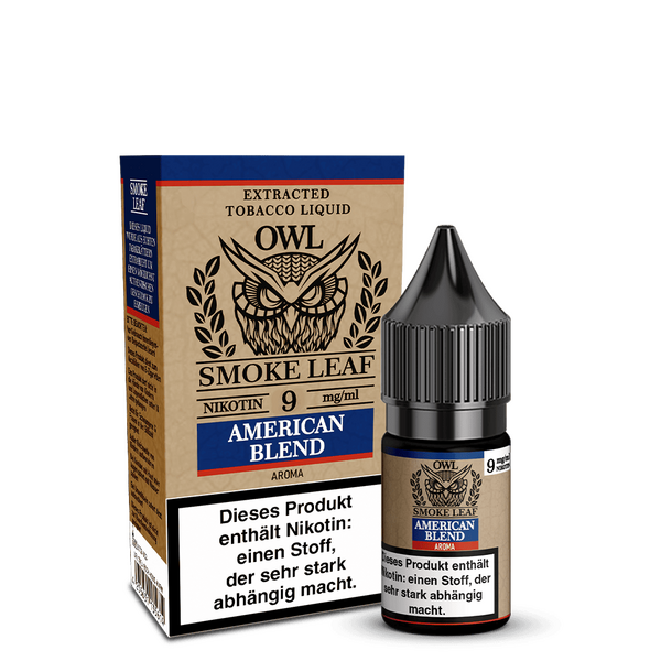 OWL Smoke Leaf Liquid - American Blend Tobacco - 9mg