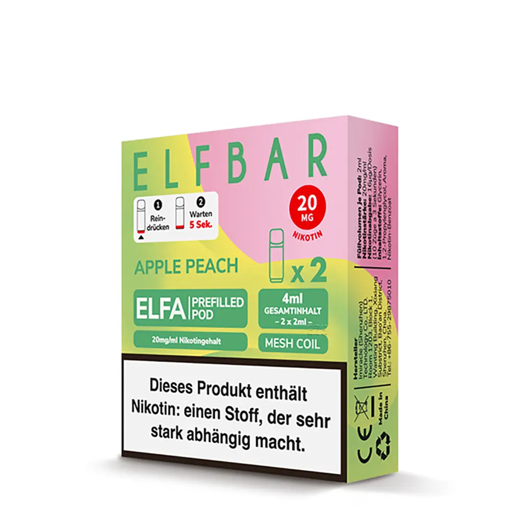 Elfbar Elfa Pods Apple Peach