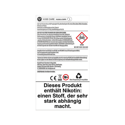 2x Vuse Pod Lemon Berry Nic Salts 20mg