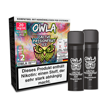 OWLA Pod - Cactus Passionfruit Ice - 20mg Nikotinsalz OWLA Pod - Cactus Passionfruit Ice - 20mg Nikotinsalz