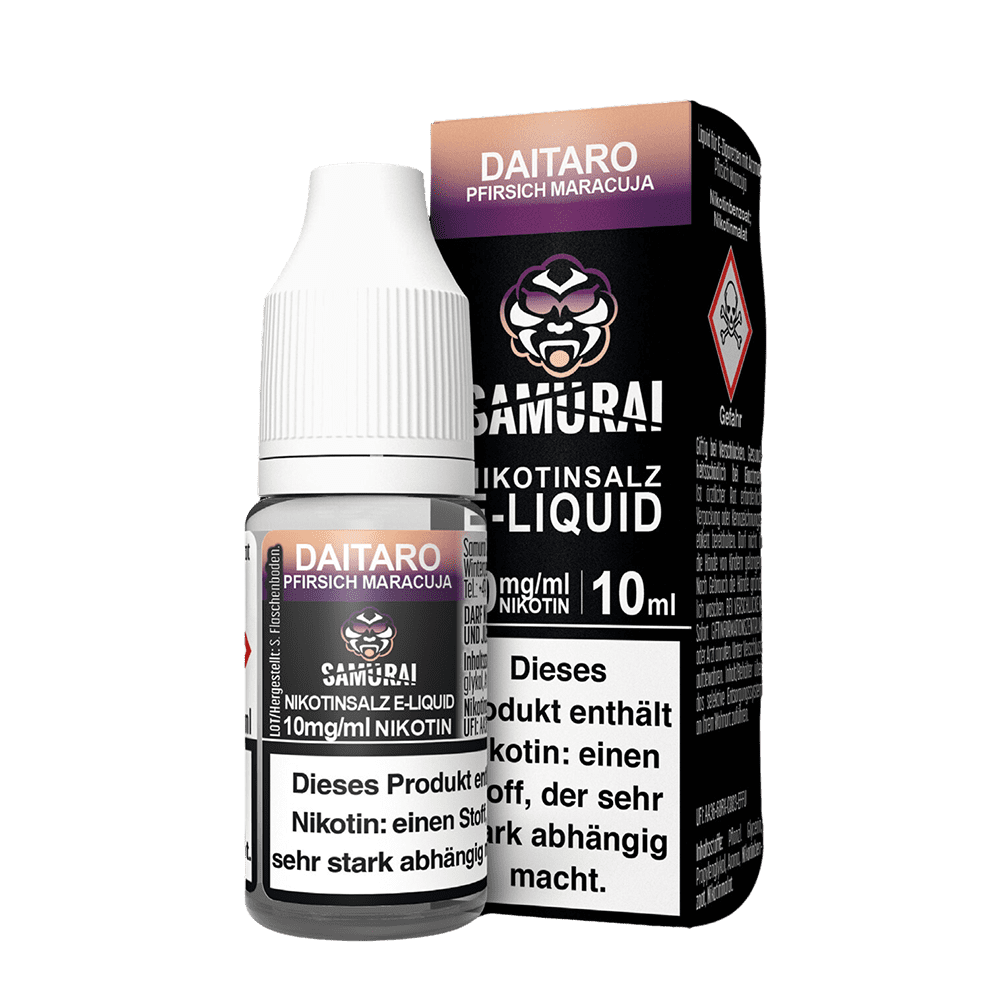 Liquid Daitaro Pfirsich Maracuja - Samurai Nikotinsalz 20mg
