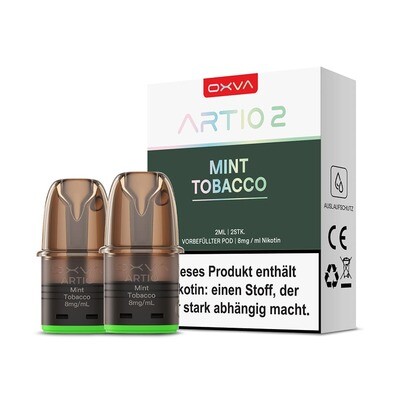 Oxva Artio 2 Einweg Pod Mint Tobacco 8mg Nikotinsalz 2ml Oxva Artio 2 Einweg Pod Mint Tobacco 8mg Nikotinsalz 2ml