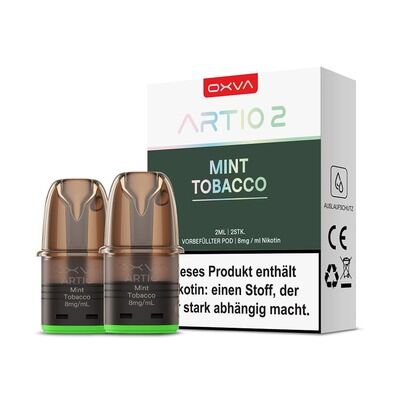 Oxva Artio 2 Einweg Pod Mint Tobacco 8mg Nikotinsalz 2ml