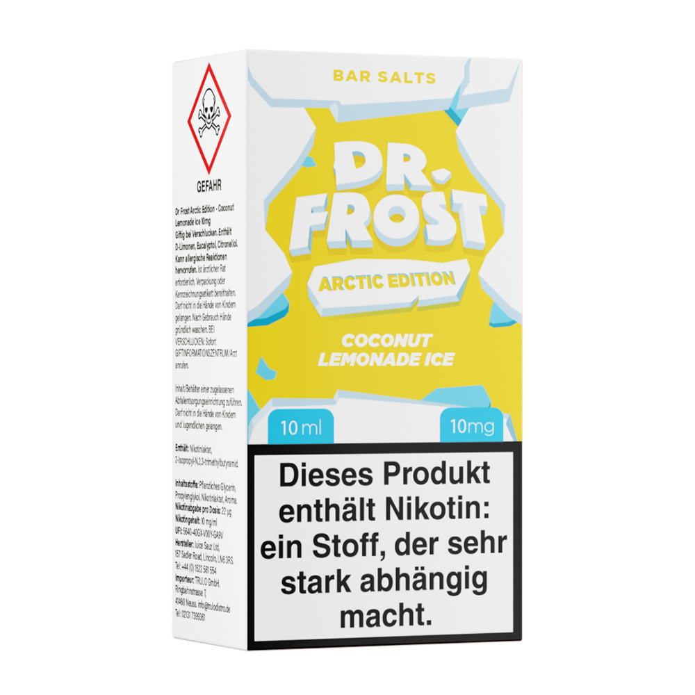 Liquid Coconut Lemonade Ice - Dr. Frost Nikotinsalz Liquid Coconut Lemonade Ice - Dr. Frost Nikotinsalz