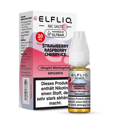 Liquid Strawberry Raspberry Cherry Ice - Elfliq Nikotinsalz