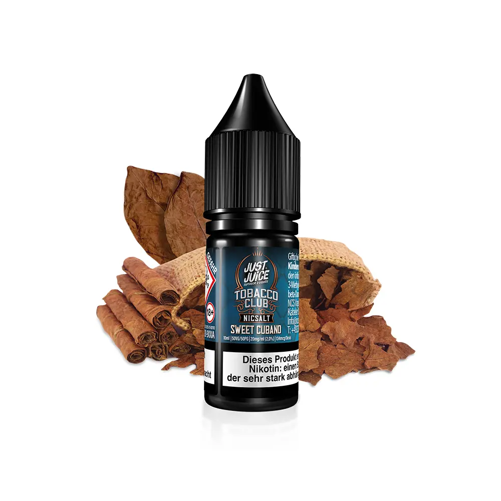 Just Juice Nikotinsalz - Tobacco Sweet Cubano - 10ml 20mg 