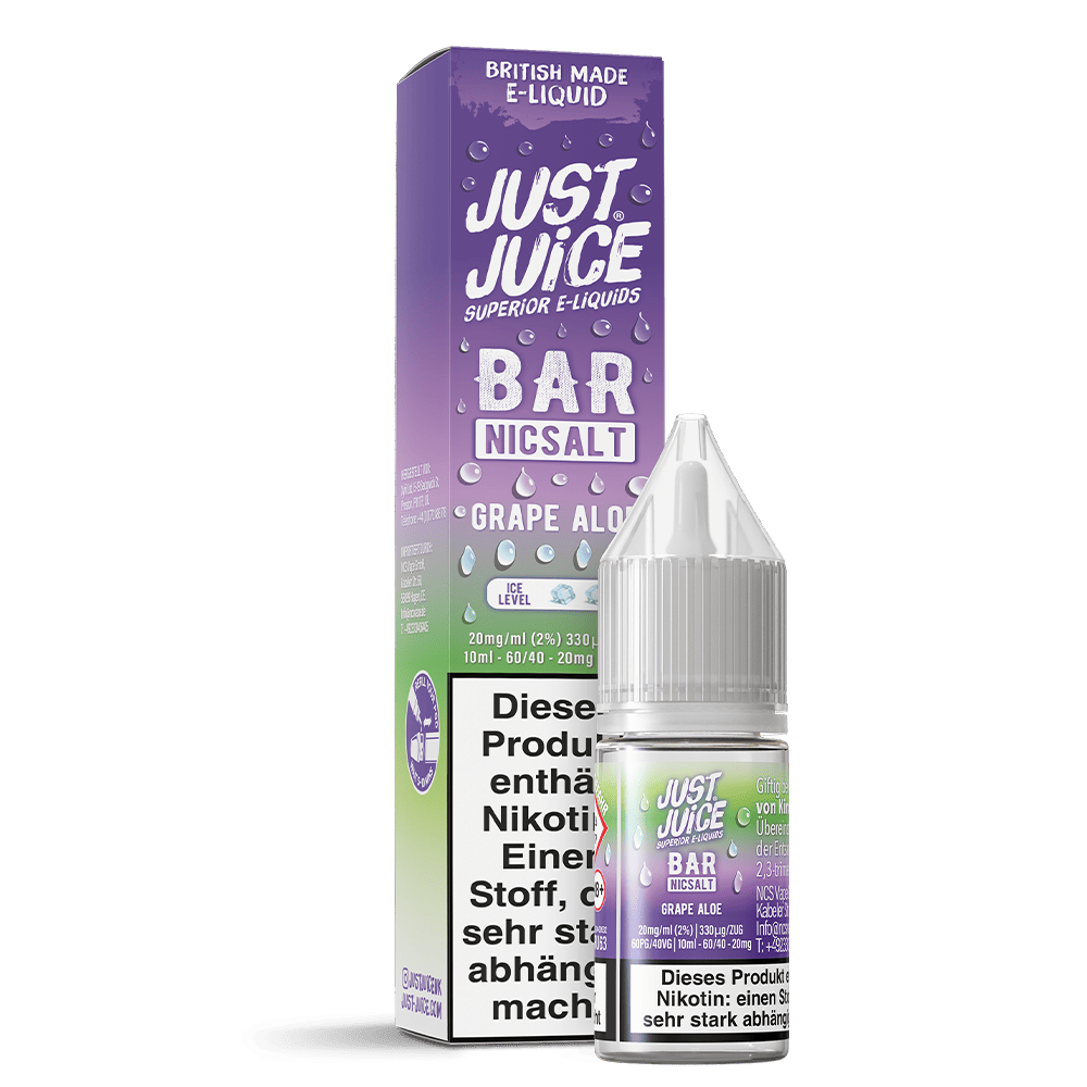 Liquid Grape Aloe - Just Juice Bar Nikotinsalz 20mg Liquid Grape Aloe - Just Juice Bar Nikotinsalz 20mg