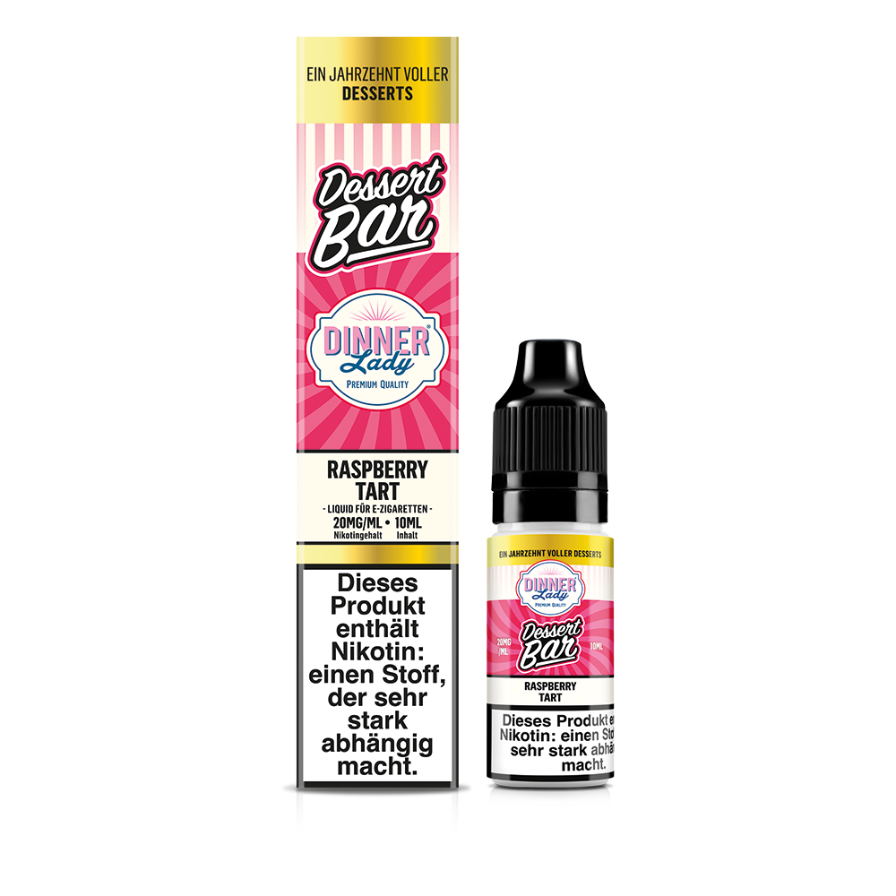 Dinner Lady Nikotinsalz Raspberry Tart 50/50 10ml Liquid 20mg