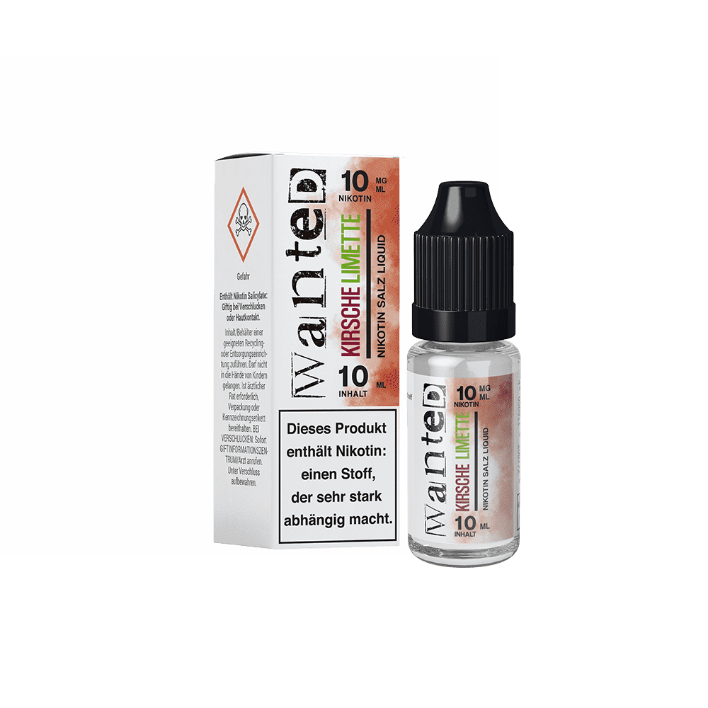 Liquid Kirsche Limette - Wanted Overdosed Nikotinsalz 10mg