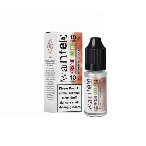 Liquid Kirsche Limette - Wanted Overdosed Nikotinsalz 10mg