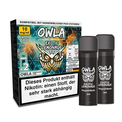OWLA Pod - Exotic Lemonade - 10mg Nikotinsalz OWLA Pod - Exotic Lemonade - 10mg Nikotinsalz