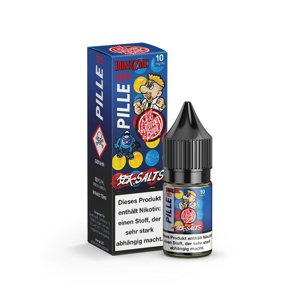 187 Strassenbande Nikotinsalz - Pille Bonez MC - 10ml Liquid 10mg  C