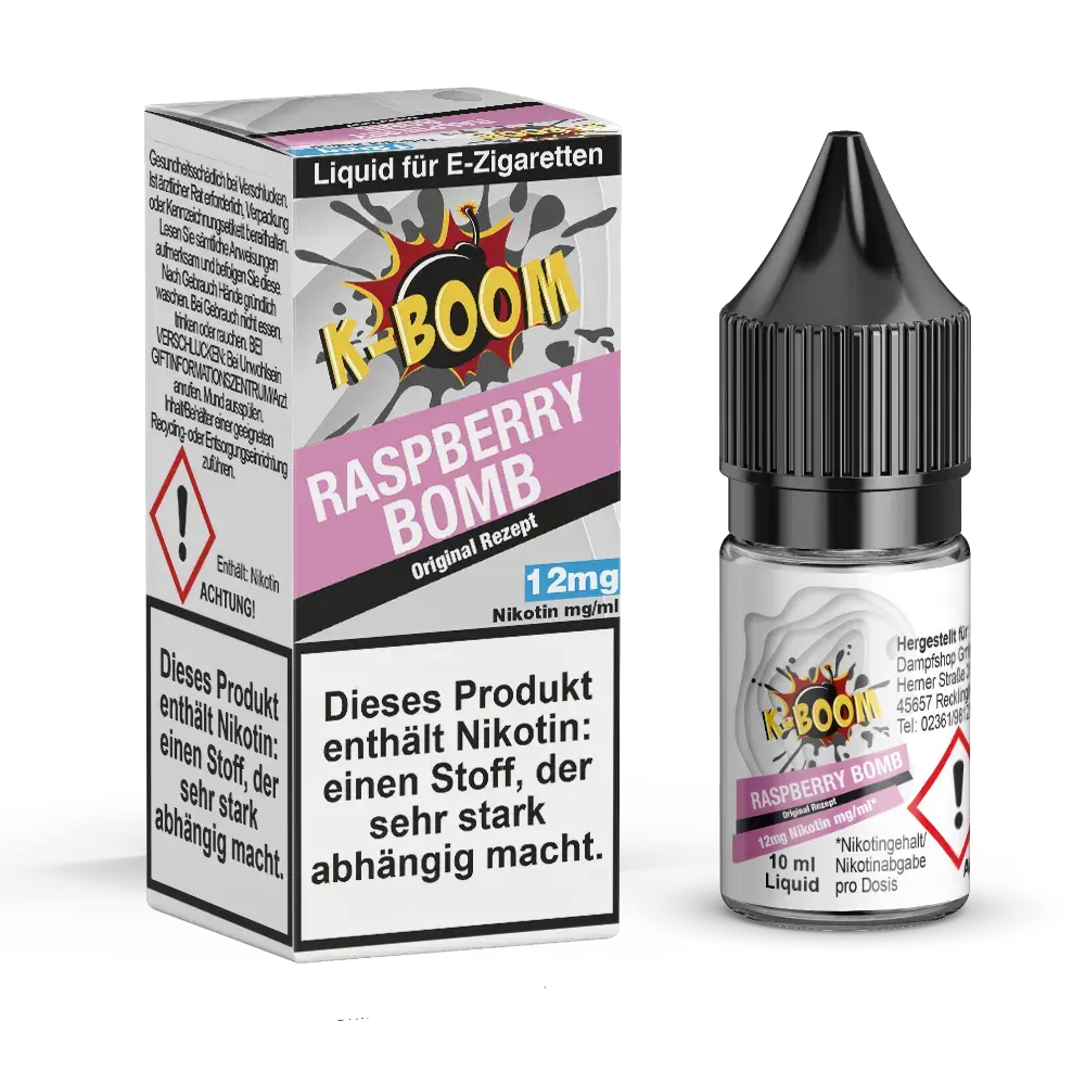 K-Boom Liquid - Raspberry Bomb K-Boom Liquid - Raspberry Bomb