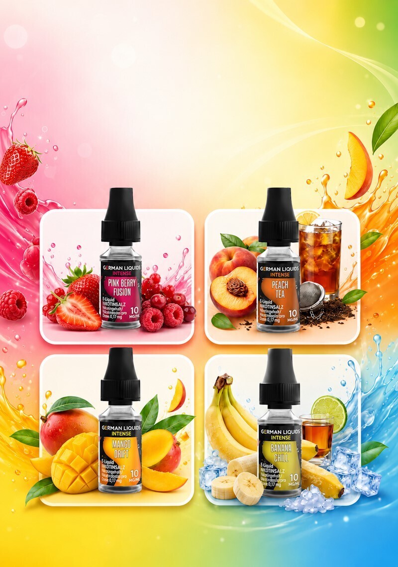 German Liquids Intense – Nikotinsalz-Liquids in verschiedenen Sorten