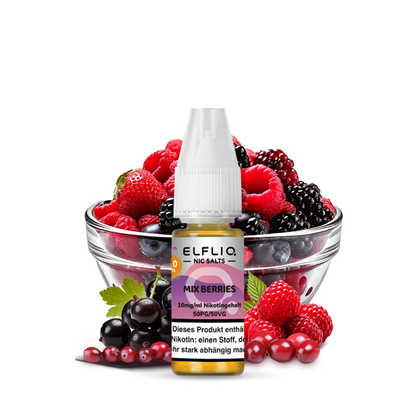 Elfliq by Elfbar Nikotinsalz - Mix Berries - Liquid 10mg 10ml C Elfliq by Elfbar Nikotinsalz - Mix Berries - Liquid 10mg 10ml C