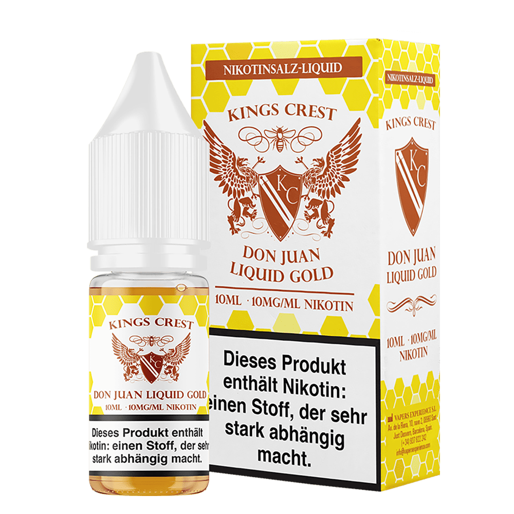 Kings Crest Nikotinsalz - Don Juan Liquid Gold - 10mg