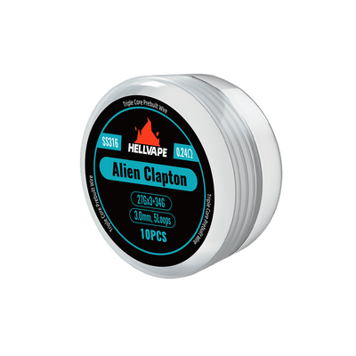 Hellvape Alien Clapton Coil 0,24 Ohm SS316 Hellvape Alien Clapton Coil 0,24 Ohm SS316