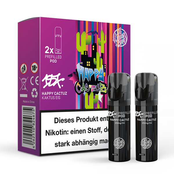 2x 187 Strassenbande Einweg Pod Happy Cactuz 20mg Nikotinsalz 2ml 2x 187 Strassenbande Einweg Pod Happy Cactuz 20mg Nikotinsalz 2ml