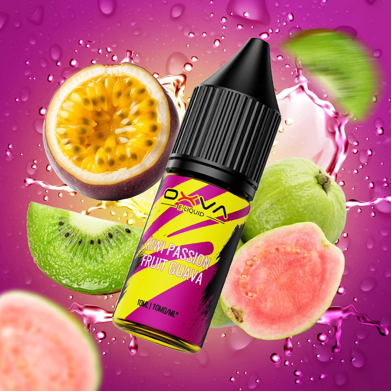 Liquid Kiwi Passion Fruit Guava - Oxva E-Liquid Nikotinsalz Liquid Kiwi Passion Fruit Guava - Oxva E-Liquid Nikotinsalz