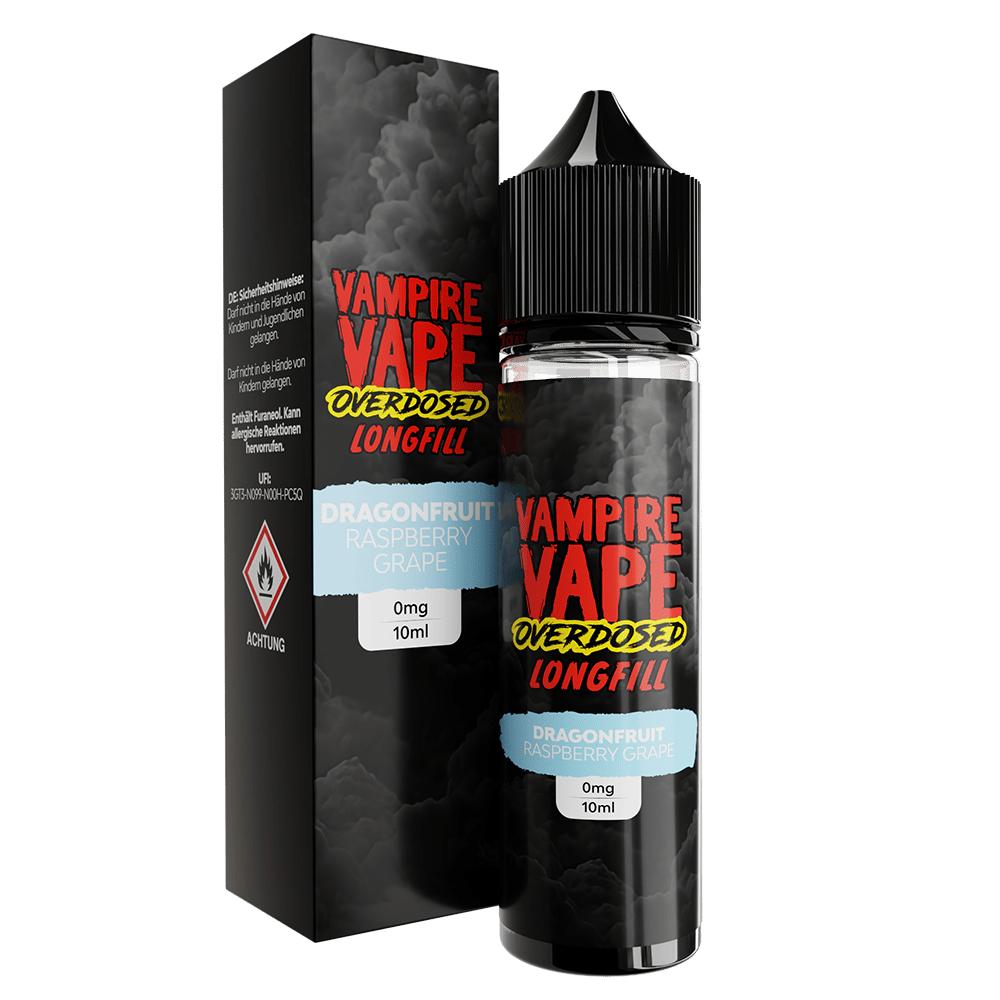 Vampire Vape Longfill - Dragonfruit Raspberry Grape - 10ml Aroma in 60ml Flasche C Vampire Vape Longfill - Dragonfruit Raspberry Grape - 10ml Aroma in 60ml Flasche C