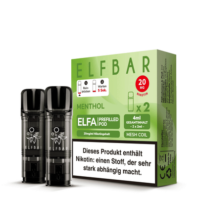 Elfbar - Elfa Pods Menthol 20mg Elfbar - Elfa Pods Menthol 20mg
