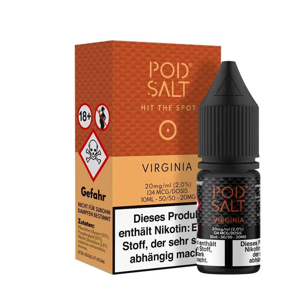 Liquid Virginia (Gold) - Pod Salt Core Nikotinsalz 20mg 
