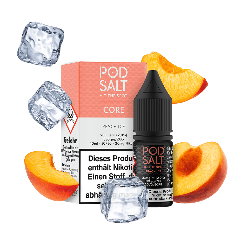 Pod Salt Core Nikotinsalz - Peach Ice - Liquid 20mg 10ml  C