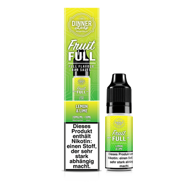 Liquid Lemon Lime - Dinner Lady Fruit Full Nikotinsalz 20mg