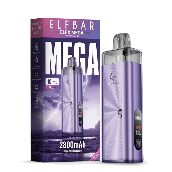Elfbar ELFX Mega Kit Purple Elfbar ELFX Mega Kit Purple