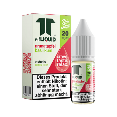 Elf-Liquid - Granatapfel Basilikum - Nikotinsalz Liquid 20mg