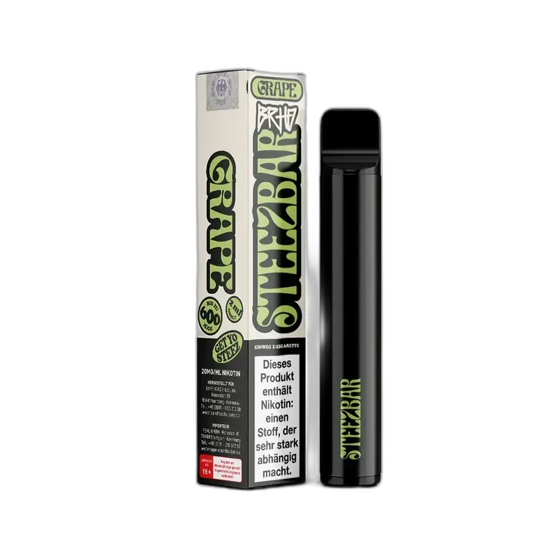 BRHD Barehead Steezbar Grape & Hops Einweg E-Zigarette CP 20mg BRHD Barehead Steezbar Grape & Hops Einweg E-Zigarette CP 20mg