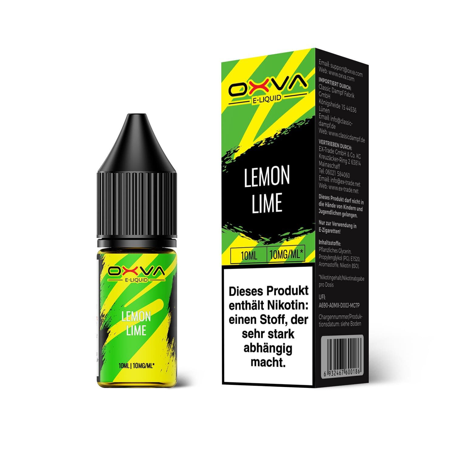 Liquid Lemon Lime - Oxva E-Liquid Nikotinsalz Liquid Lemon Lime - Oxva E-Liquid Nikotinsalz