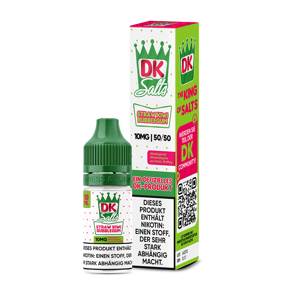 DK Salts Nikotinsalz - Straw Kiwi Bubblegum - Liquid 10mg 10ml  C