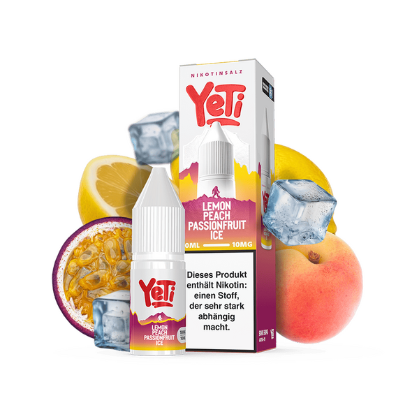 Yeti Summit Nikotinsalz - Lemon Peach Passionsfruit Ice - Overdosed 10mg
