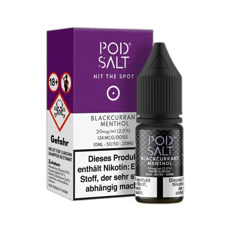 Liquid Blackcurrant Menthol - Pod Salt Core Nikotinsalz 20mg 