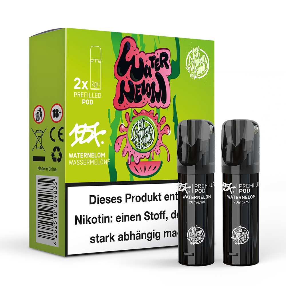 2x 187 Strassenbande Einweg Pod Waternelom 20mg Nikotinsalz 2ml