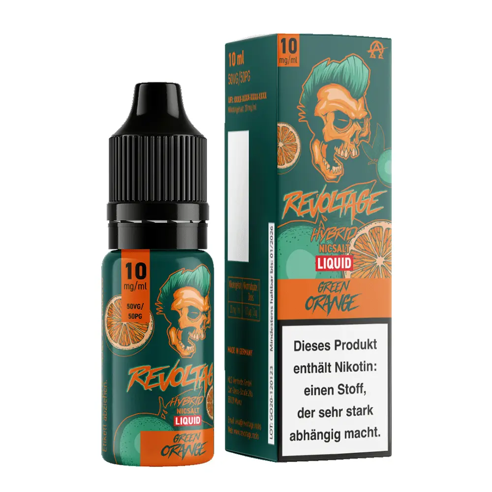 Liquid Green Orange - Revoltage Hybrid Nikotinsalz
