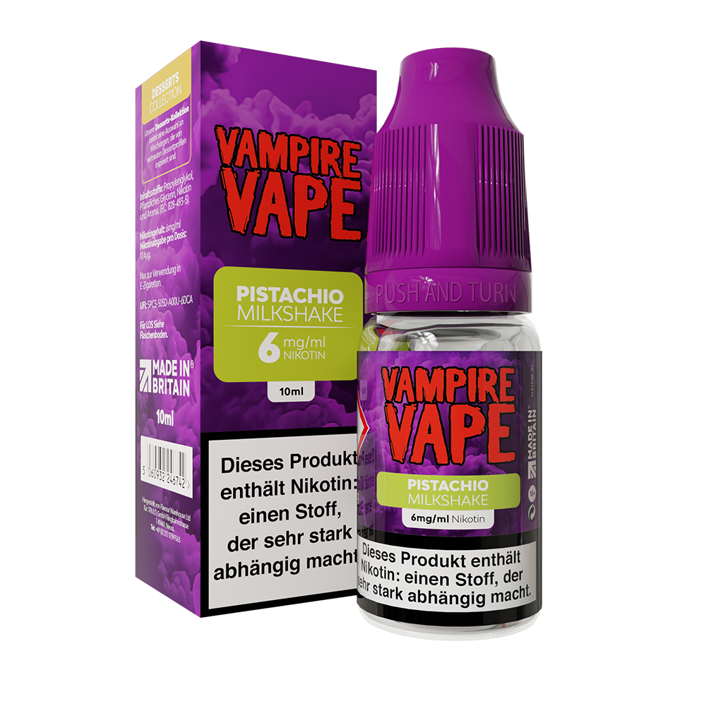 Vampire Vape Pistachio Milkshake Liquid 10ml 6mg  C