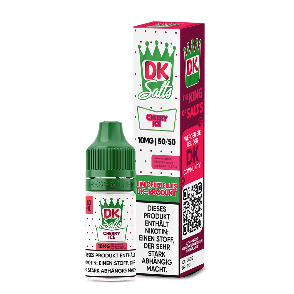 DK Salts Nikotinsalz - Cherry Ice - Liquid 10mg 10ml  C