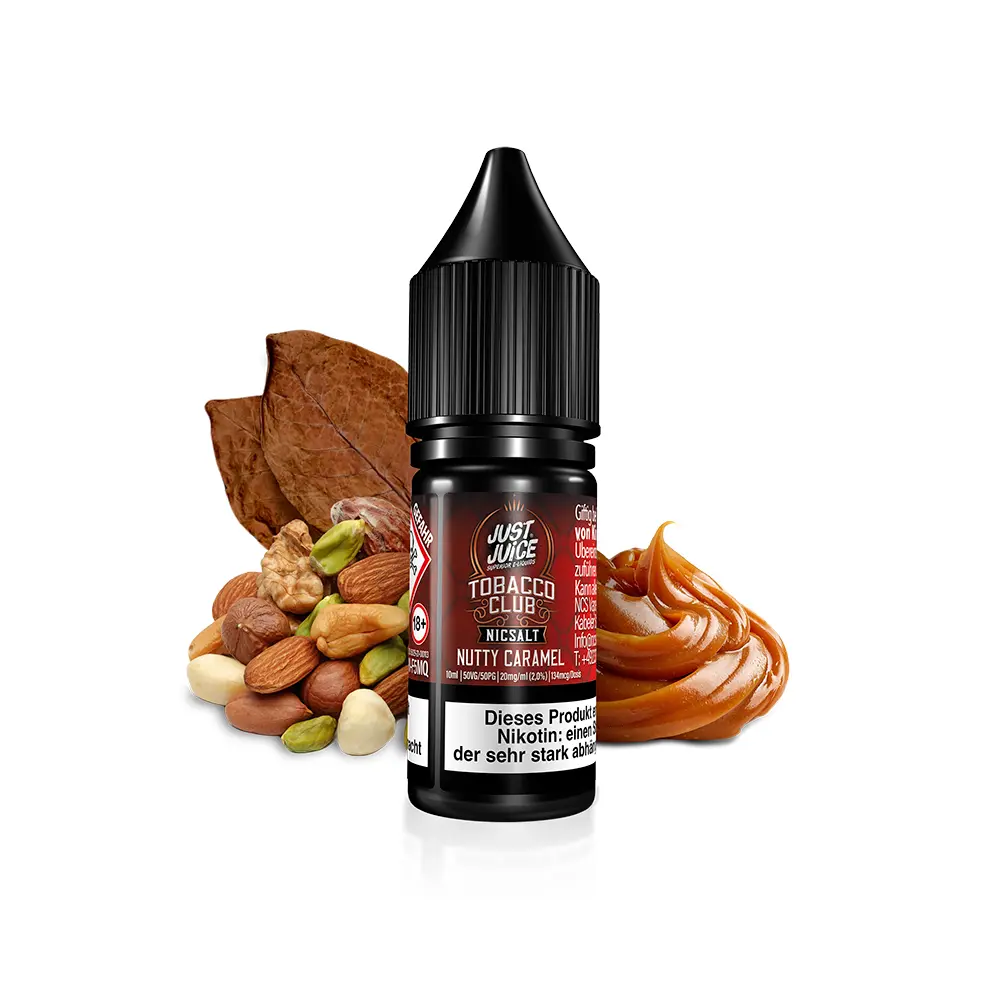 Just Juice Nikotinsalz - Tobacco Club Nutty Caramel - 10ml 