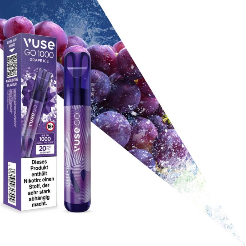 Vuse GO 1000 Grape Ice 20mg Vuse GO 1000 Grape Ice 20mg
