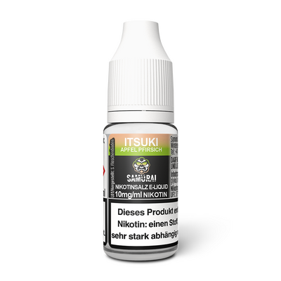 Liquid Itsuki Apfel Pfirsich - Samurai Nikotinsalz 10mg