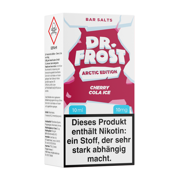 Liquid Cherry Cola Ice - Dr. Frost Nikotinsalz 10mg Liquid Cherry Cola Ice - Dr. Frost Nikotinsalz 10mg