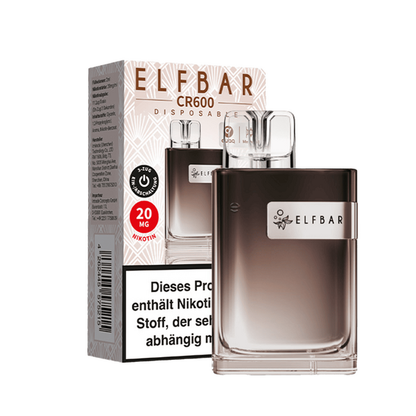 Elfbar CR600 Einweg E-Zigarette - Classic Ice Coffee - 20mg