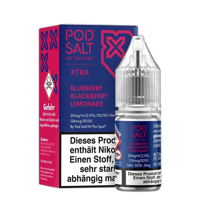 Liquid Blueberry Blackberry Lemonade - Pod Salt Xtra Nikotinsalz 20mg Liquid Blueberry Blackberry Lemonade - Pod Salt Xtra Nikotinsalz 20mg